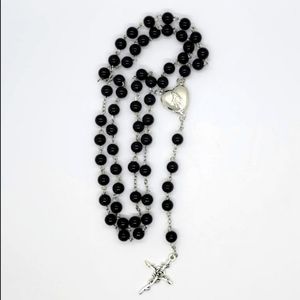 A Black Onyx beaded Rosary